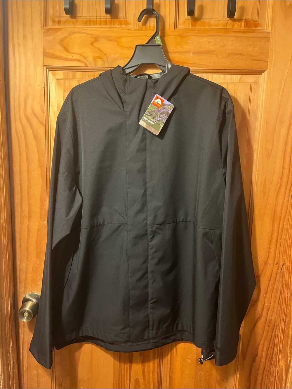 Ozark Trail Black Hooded Raincoat